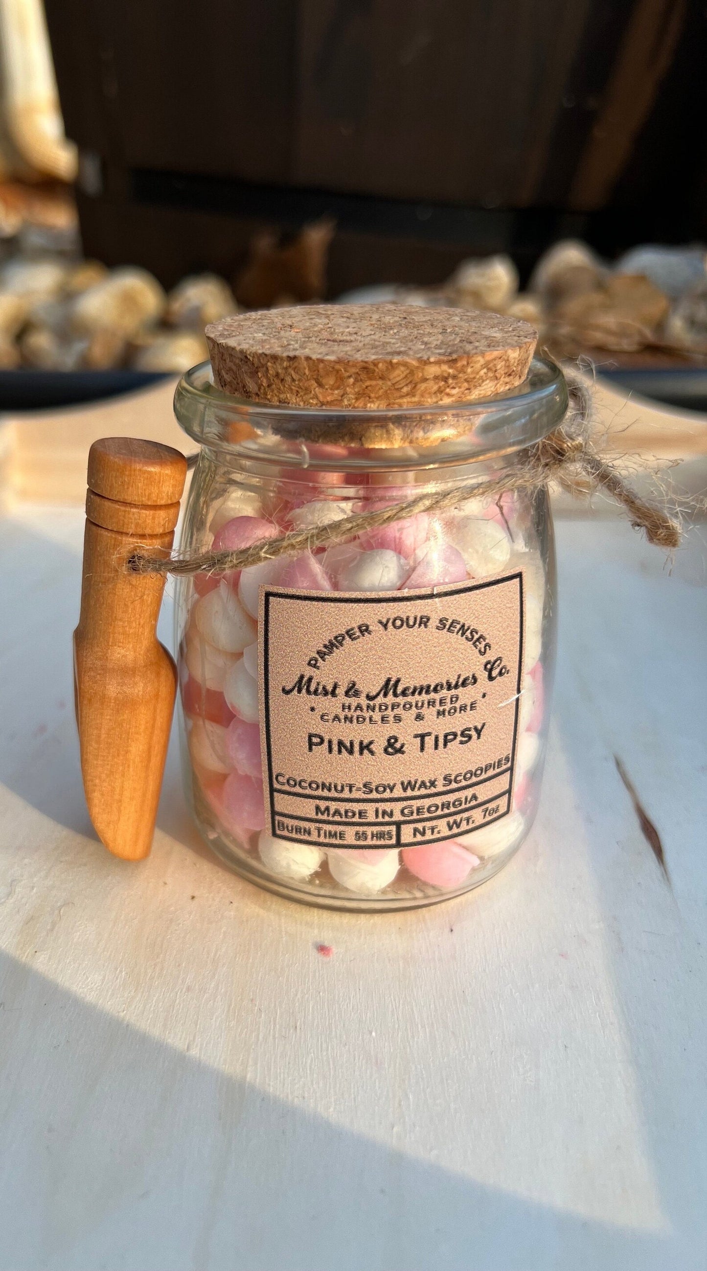 Pink Wax Melt Liner, Hand Poured Soy Wax Melts